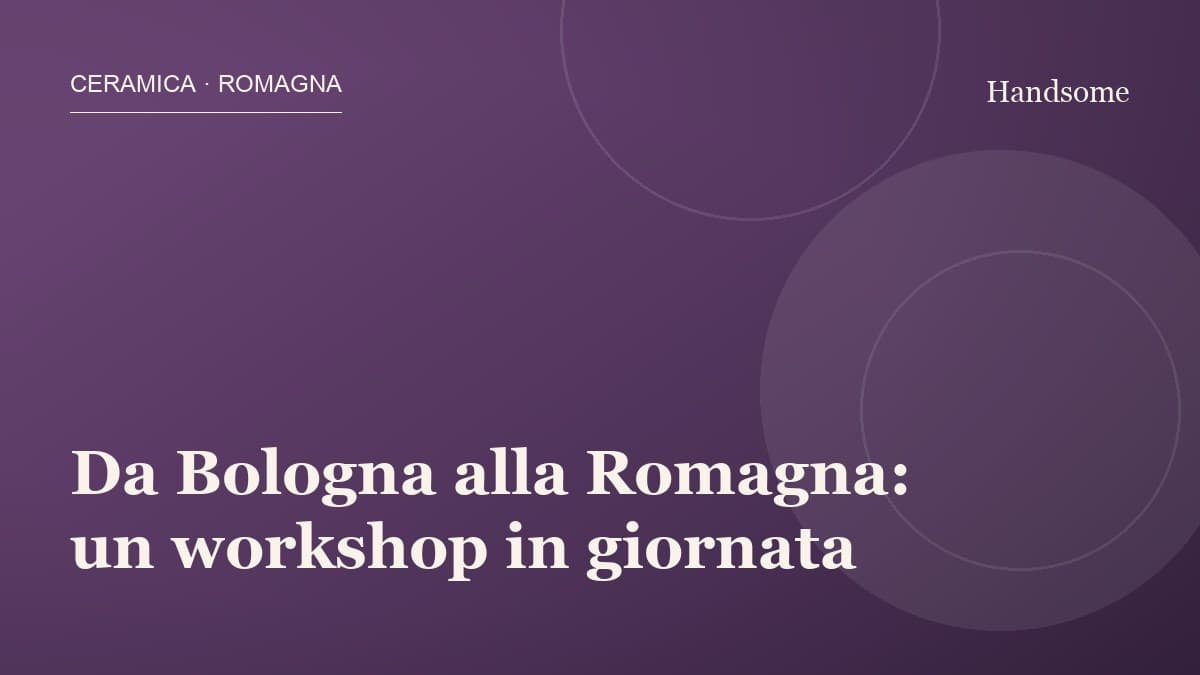 From Bologna to Romagna: a Craft Workshop Day Trip