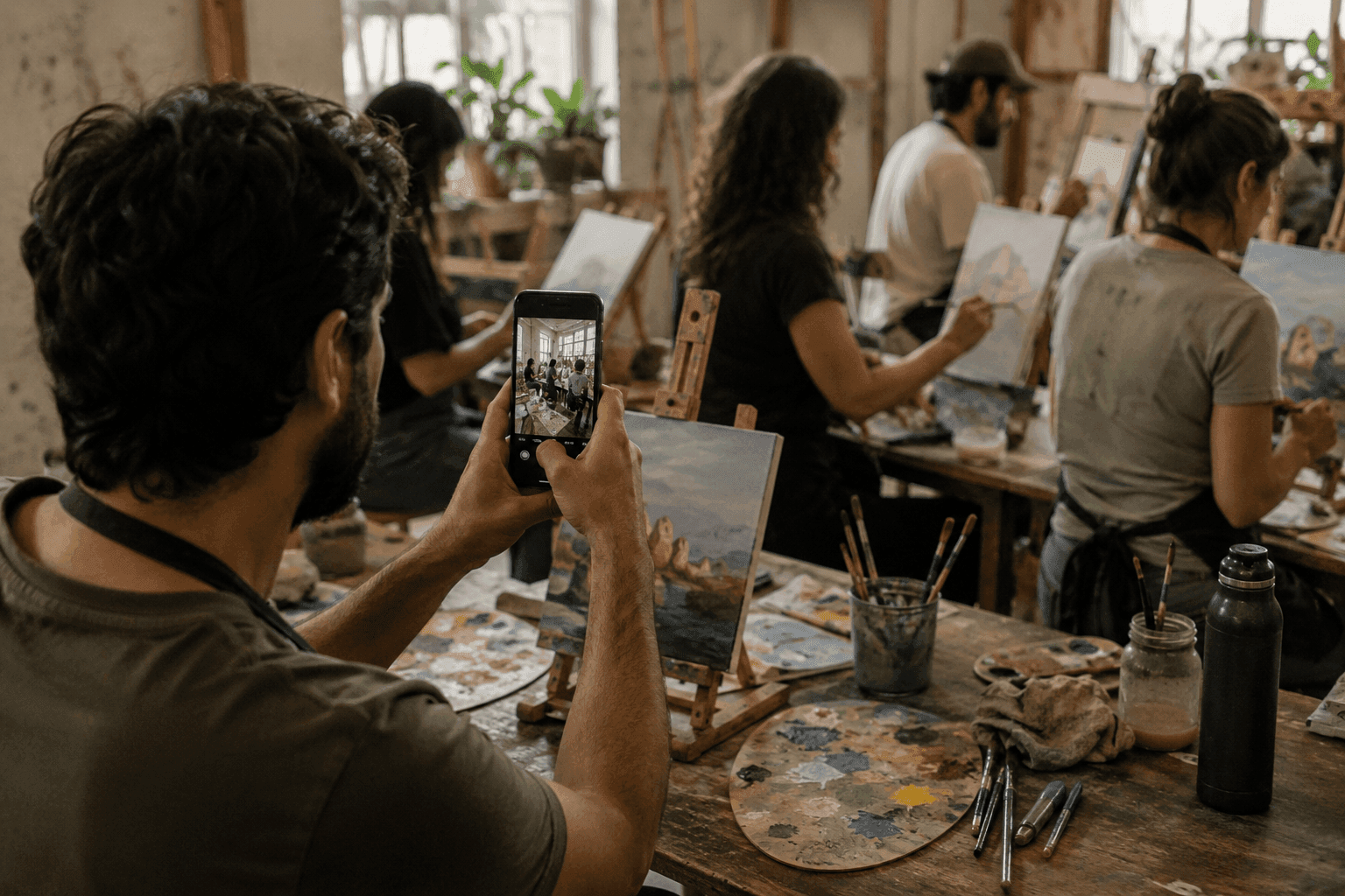 Come scattare foto durante il workshop senza interromperlo