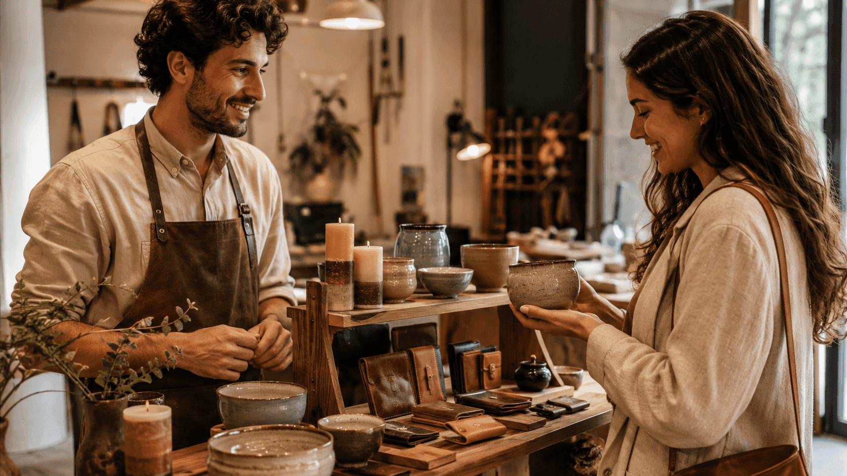 Selling your products at the end of the workshop without pushing