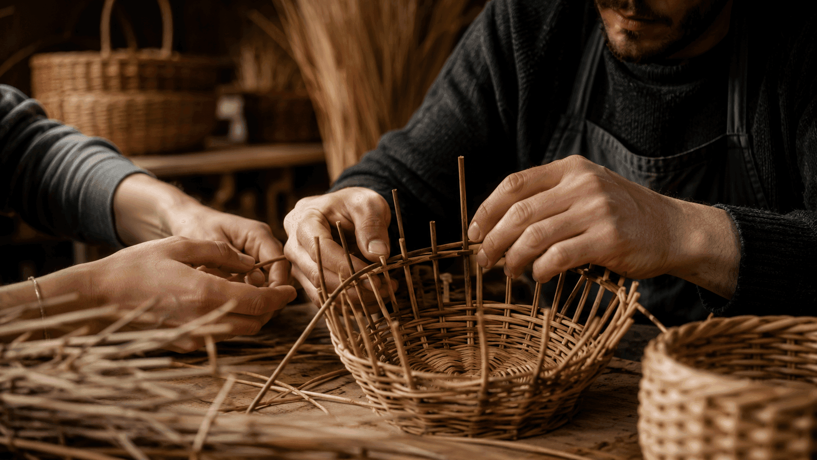 Basketry and weaving workshops: a slow format that wins people over