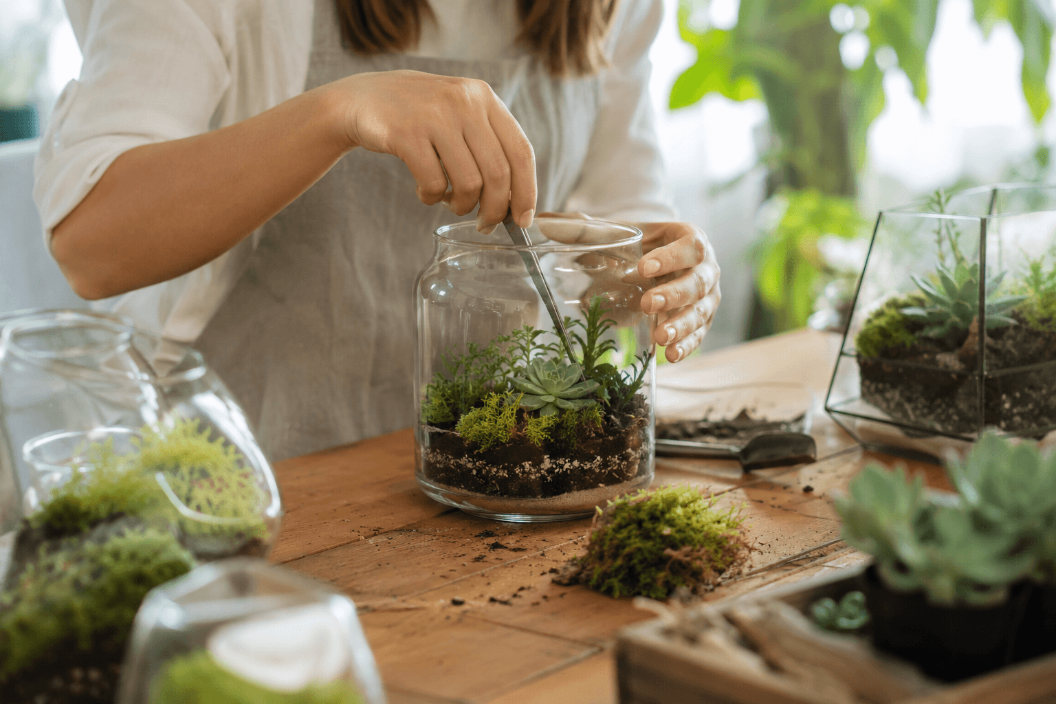 Come progettare un workshop di terrarium e piante